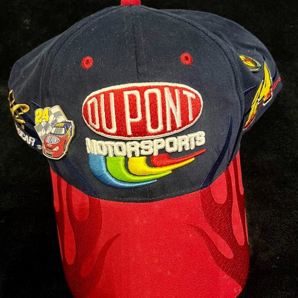 Vintage Jeff Gordon #24 NASCAR DuPont Fitted Hat - Picture 1 of 9